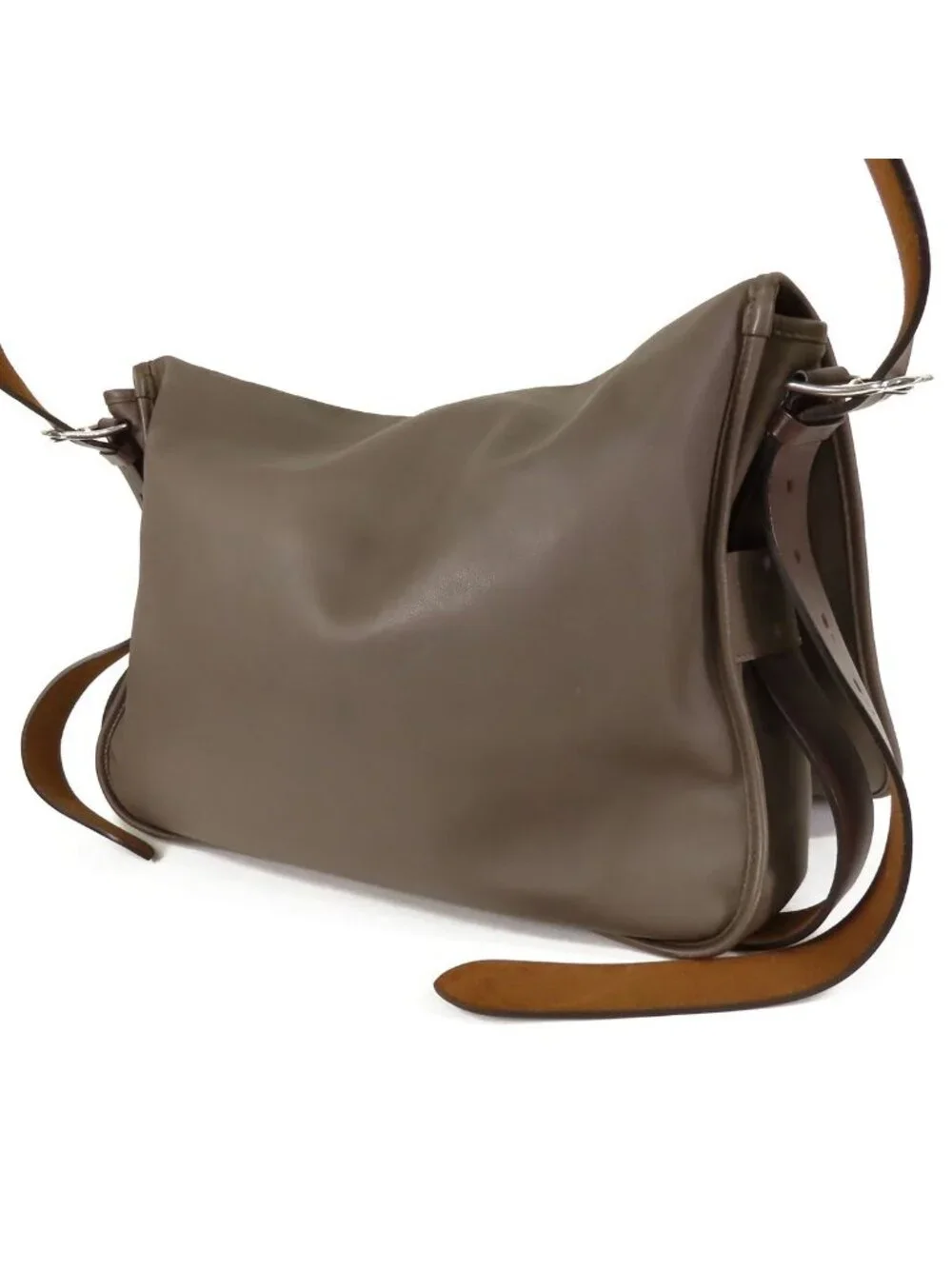 Hermes Barda 43 Gray Silver Sikkim Messengerbag Shoulder Bag